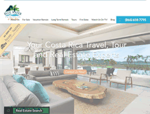 Tablet Screenshot of bluewaterpropertiesofcostarica.com